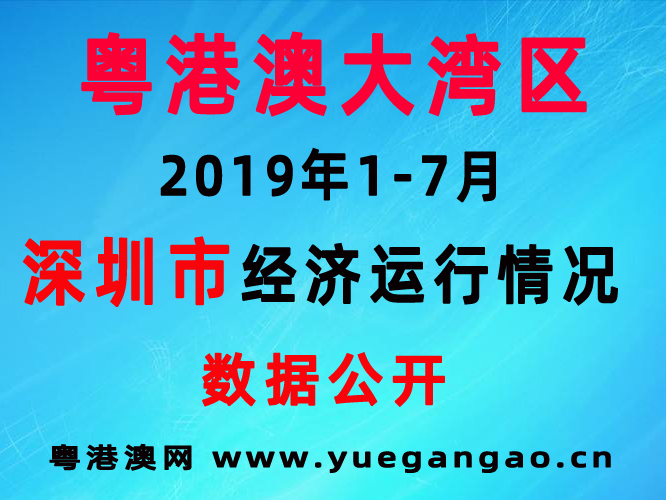 粵港澳大灣區(qū)：2019年1-7月深圳經(jīng)濟運行簡況